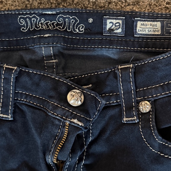 Miss Me Dark Indigo Straight Leg Jeans - Picture 3 of 6